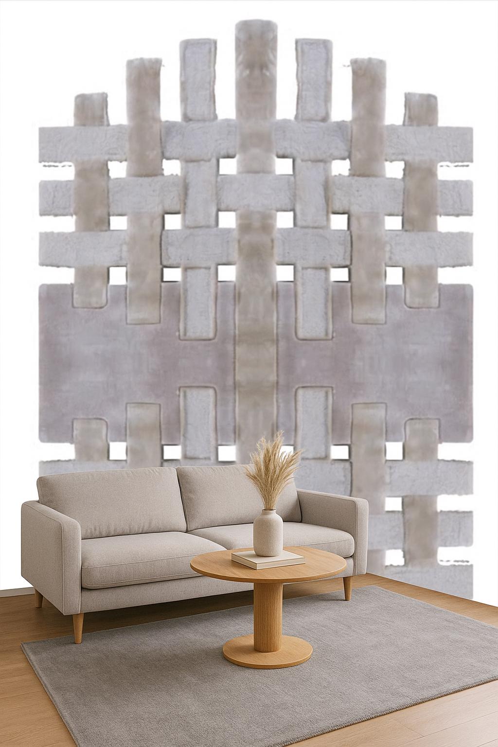 Hand Tufted Viscose Rug: Custom Designer Gray Rug