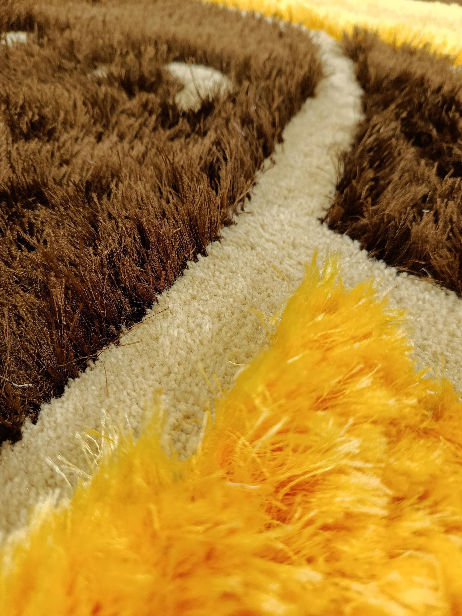 Handmade Tufted Dog Rug: Fluffy Puppy Face Carpet, Nursery Decor
