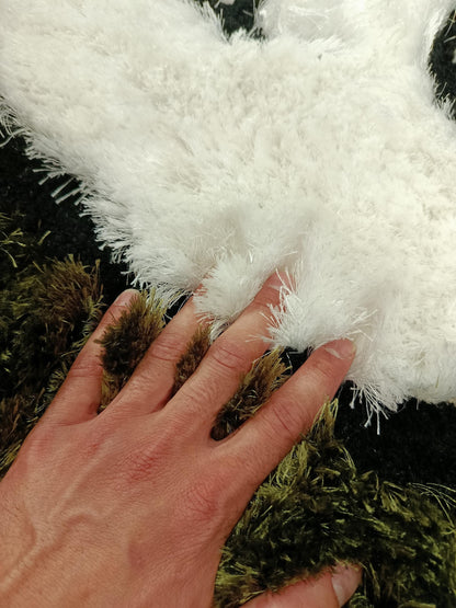 Handmade Tufted Panda Rug: Fluffy Kids Room Decor