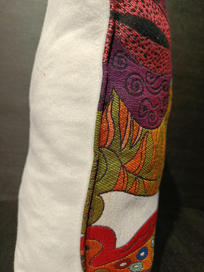 Gobelin Tapestry Cat Pillow Cover: Whimsical Colorful Pet Decor