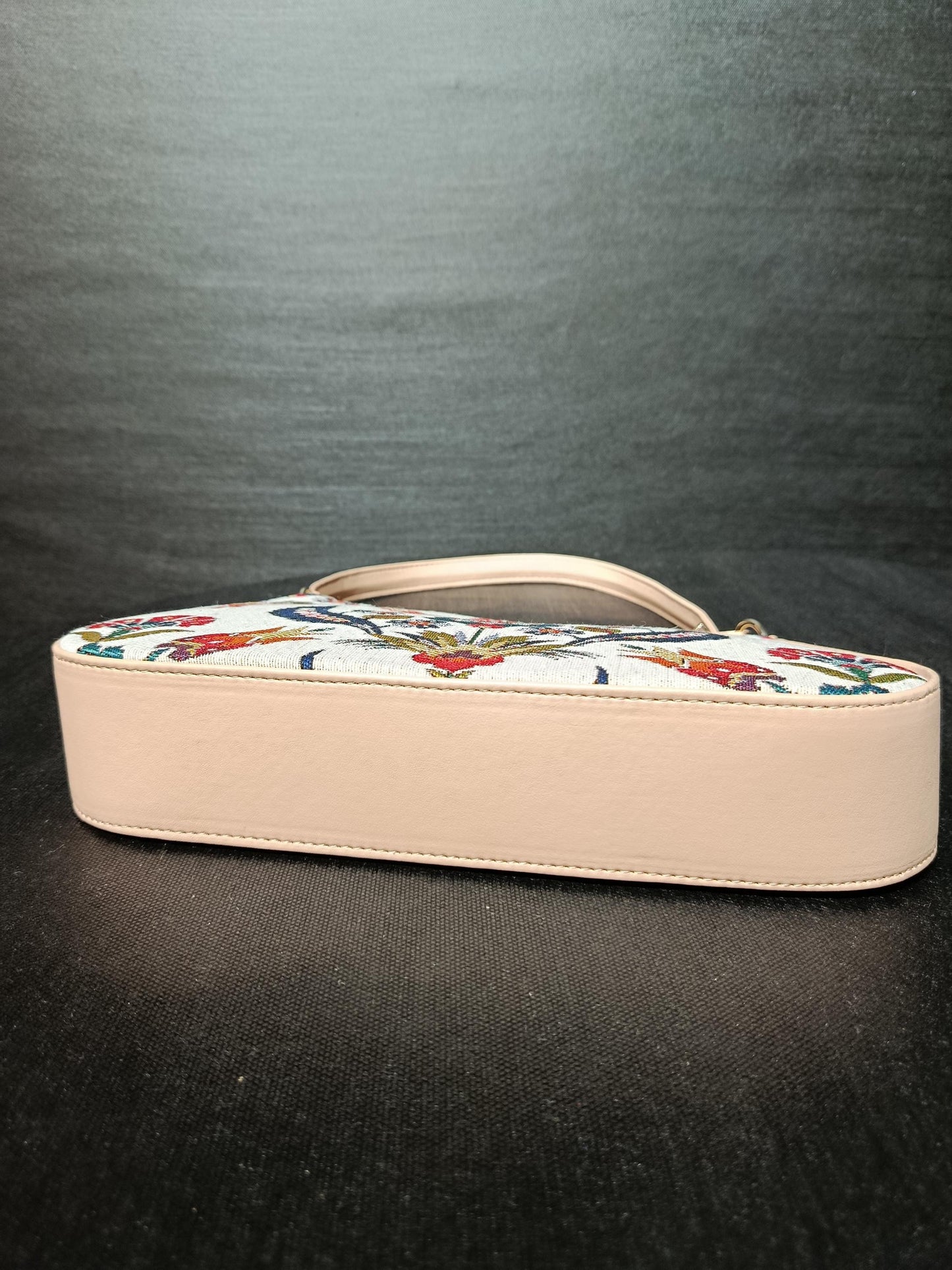 Ottoman Floral Tapestry Shoulder Bag: Turkish Gobelin Crossbody Purse