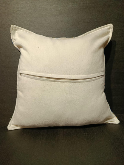 Evil Eye Cushion Cover: Turkish Nazar Pillow with Greek Key - Boho Home Decor