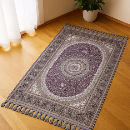 Turkish Prayer Rug, Soft Muslim Prayer Mat, Ottoman Design