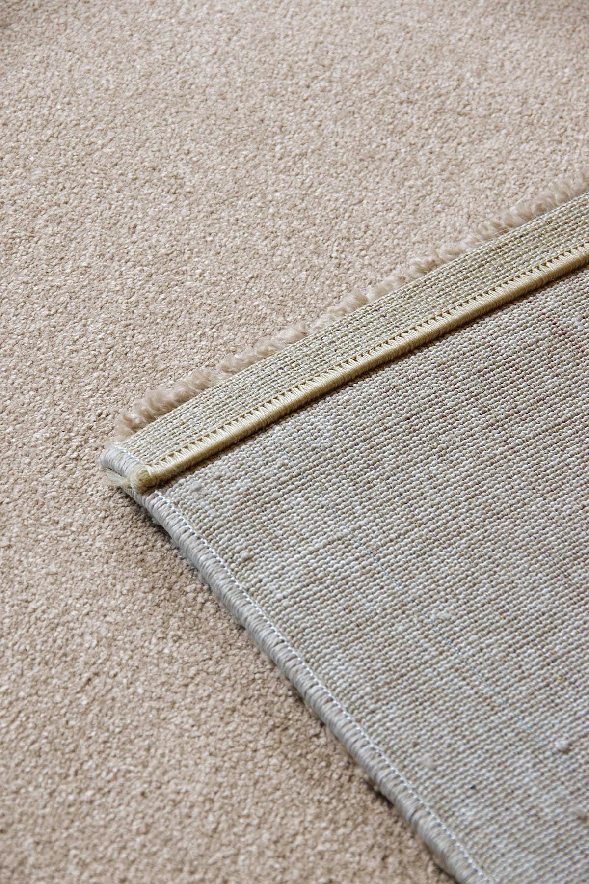 Soft Minimalist Brown Rug: Modern Light Carpet for Contemporary Spaces