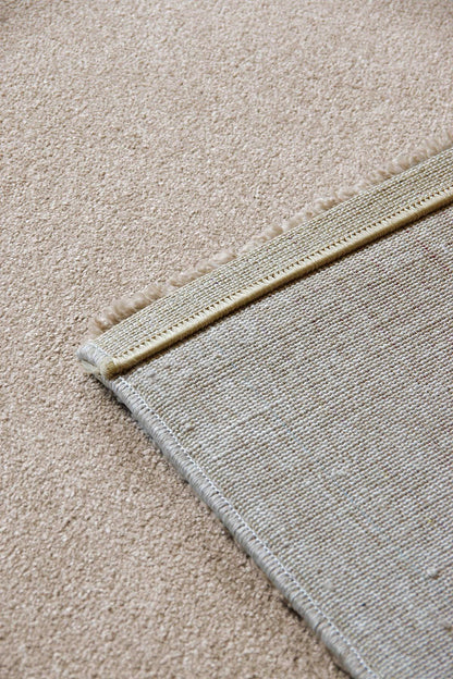 Soft Minimalist Brown Rug: Modern Light Carpet for Contemporary Spaces