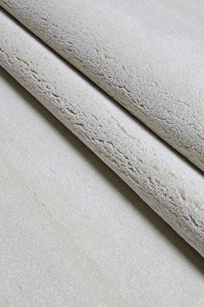 Soft Silver Minimalist Rug: Modern Plain Carpet for Living Spaces, Hallway Runner