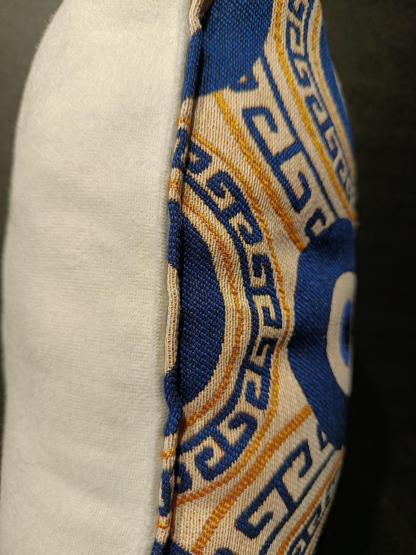 Evil Eye Cushion Cover: Turkish Nazar Pillow with Greek Key - Boho Home Decor
