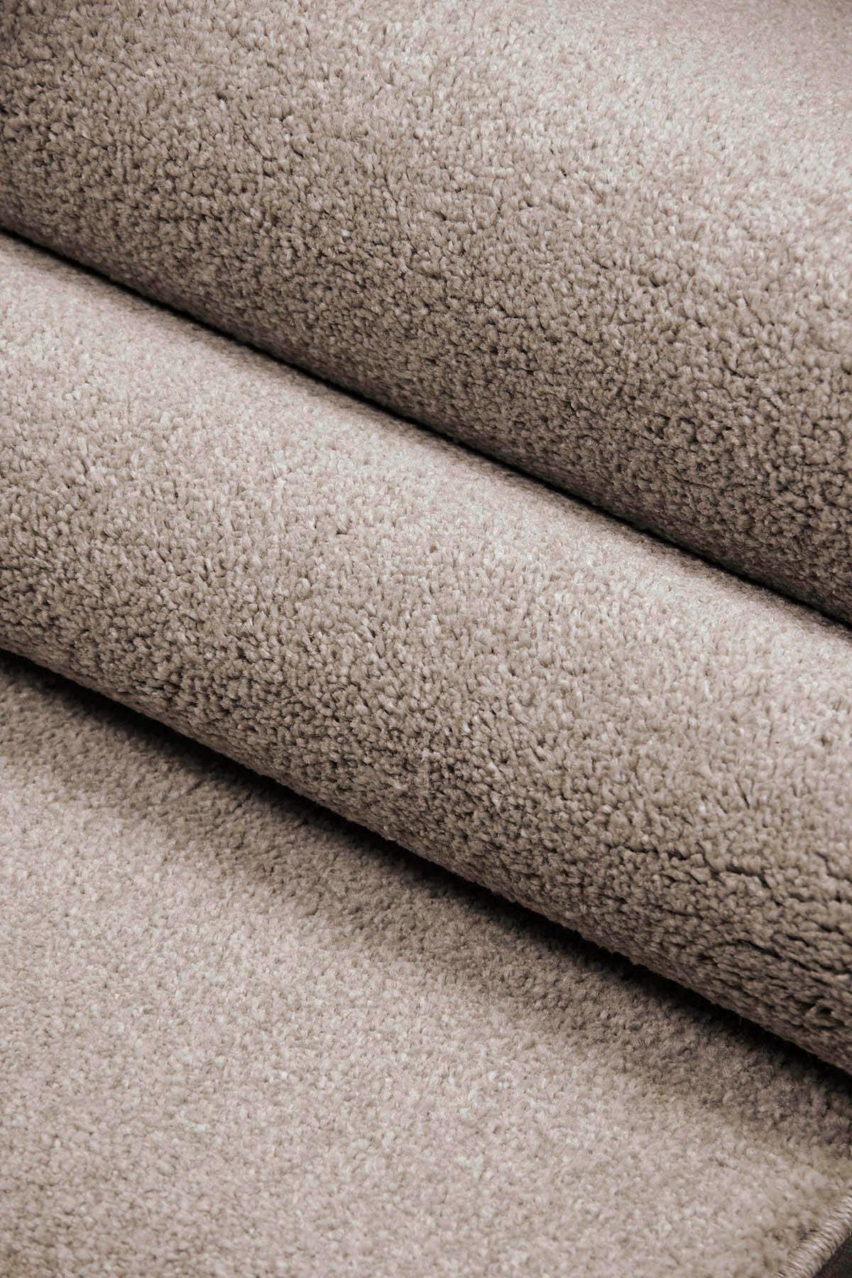 Soft Minimalist Brown Rug: Modern Light Carpet for Contemporary Spaces