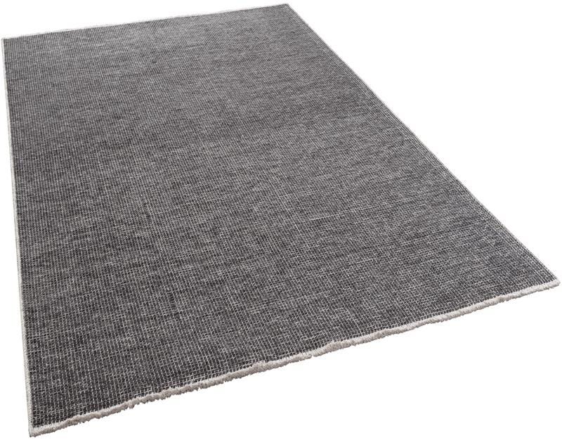 Contemporary Minimalist Gray Textured Area Rug – Modern Solid Color Carpet