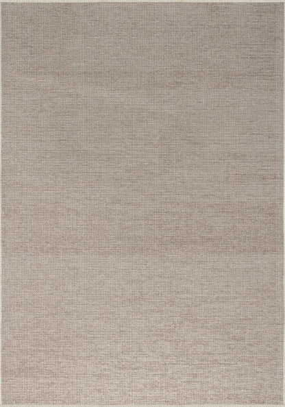 Contemporary Minimalist Beige Textured Area Rug – Modern Solid Color Carpet