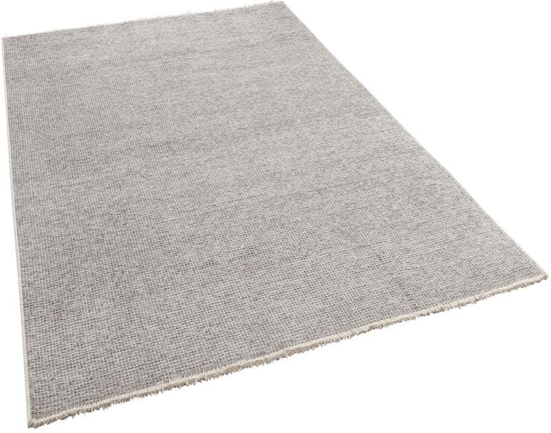 Contemporary Minimalist Light Gray Textured Area Rug – Modern Solid Color Carpet