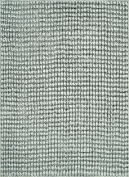 Contemporary Mint Green Textured Chenille Area Rug – Soft Bubble Loop Design Carpet