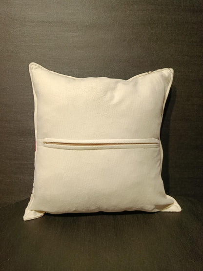 Ottoman Floral Gobelin Cushion Cover: Turkish Jacquard Tulip Pillow
