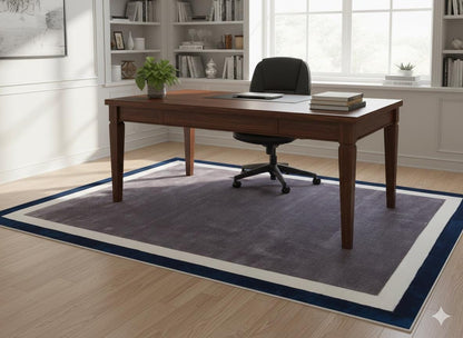 Hand Tufted Custom Rug: Contemporary Gray Viscose Rug