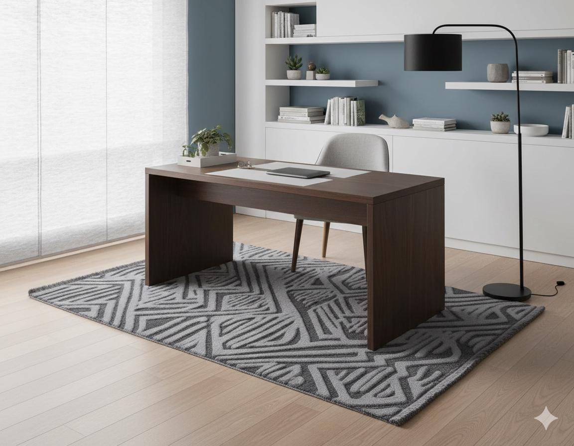 Contemporary Gray High-Low Pile Textured Area Rug – Modern Geometric Pattern Carpet