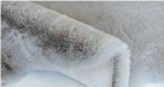 Silver Faux Rabbit Fur Rug: Soft Plush Shag Carpet