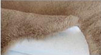 Artificial Brown Rabbit Fur Rug: Soft Plush Faux Fur, Non-Slip