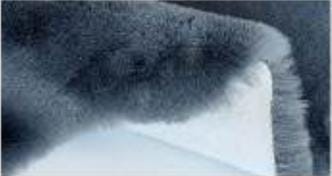 Dark Gray Faux Rabbit Fur Rug: Soft Plush Carpet