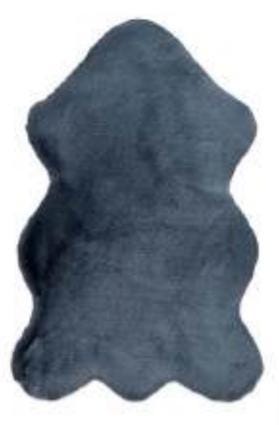 Dark Gray, Antrasite Faux Rabbit Fur Rug: Soft Plush Area Rug