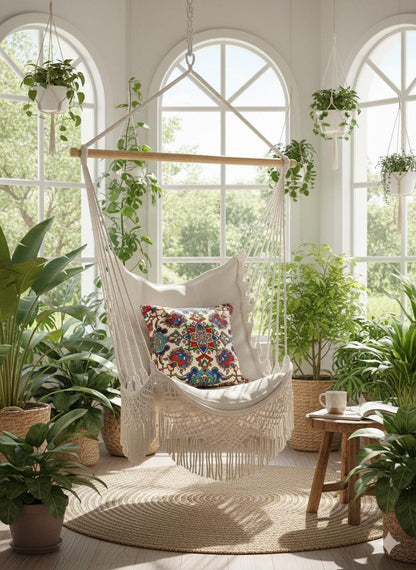 Persian Medallion Pillow Cover: Gobelin Tapestry, Boho Sofa Decor