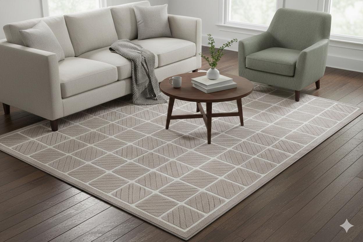 Hand Tufted Custom Rug: Contemporary Viscose Gray Rug