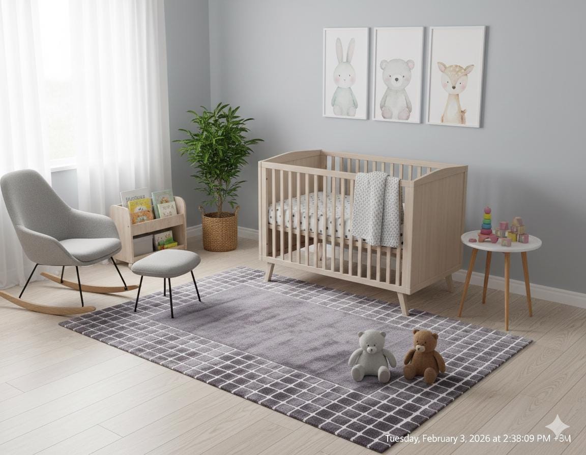 Custom Hand-Tufted Viscose Rug: Contemporary Gray Design