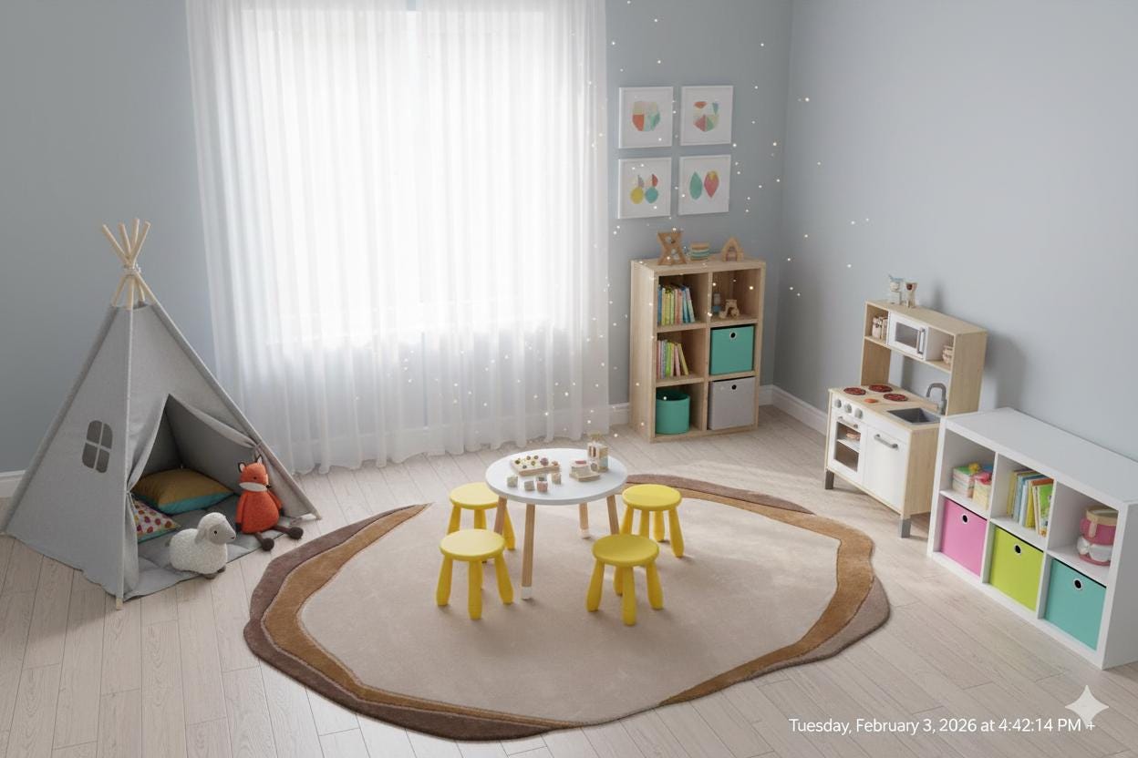 Custom Hand-Tufted Viscose Rug: Contemporary Beige Design