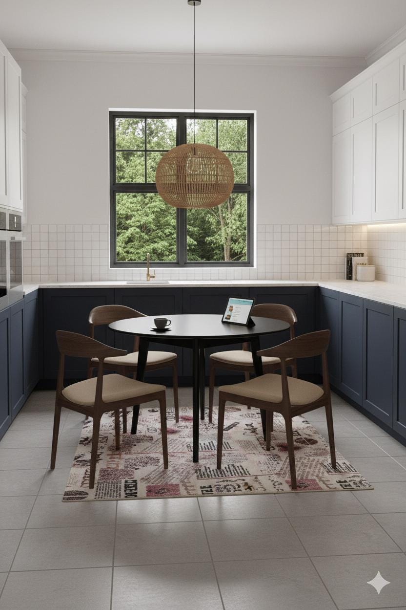 Vintage Coffee Collage Kitchen Runner – Washable, Non-Slip Espresso Area Rug