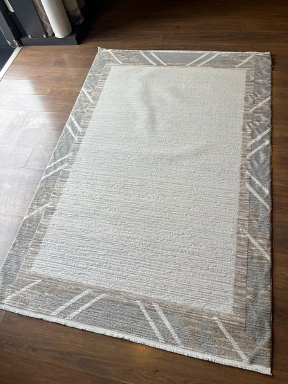 Modern Geometric Area Rug 160x230cm, Fine Contemporary Living Room Carpet