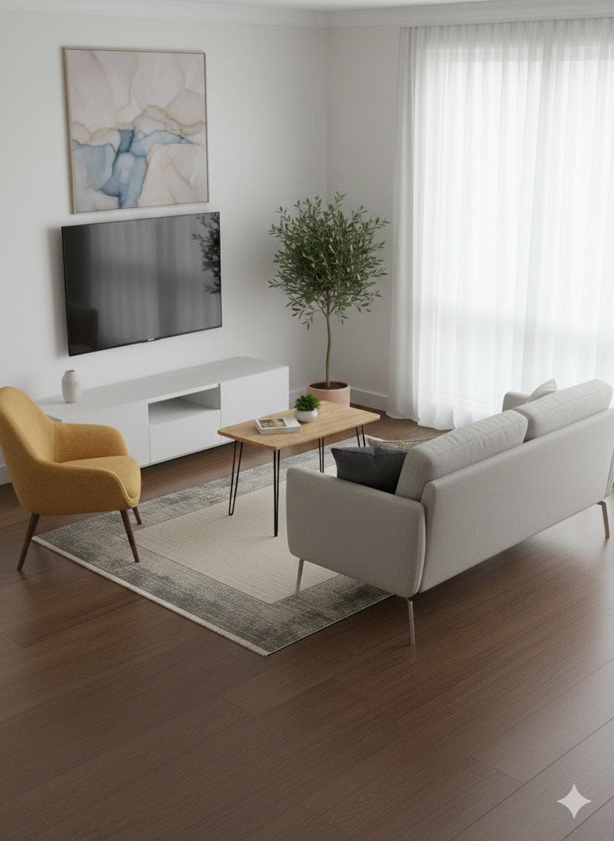 Contemporary Gray Abstract Area Rug, 160x230cm Large Modern Living Room Carpet