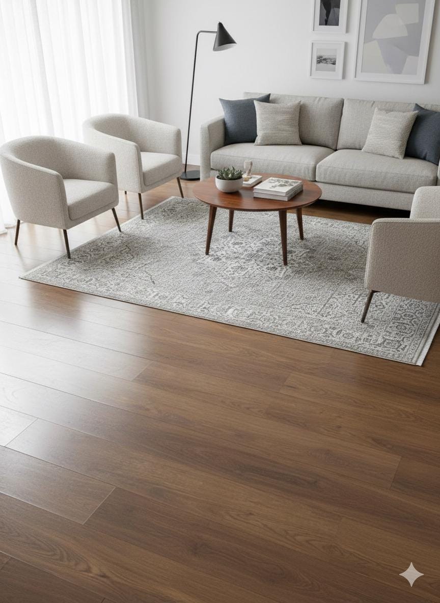 Modern Abstract Area Rug, 160x230 cm Contemporary Grey and Cream Fine Quality Carpet
