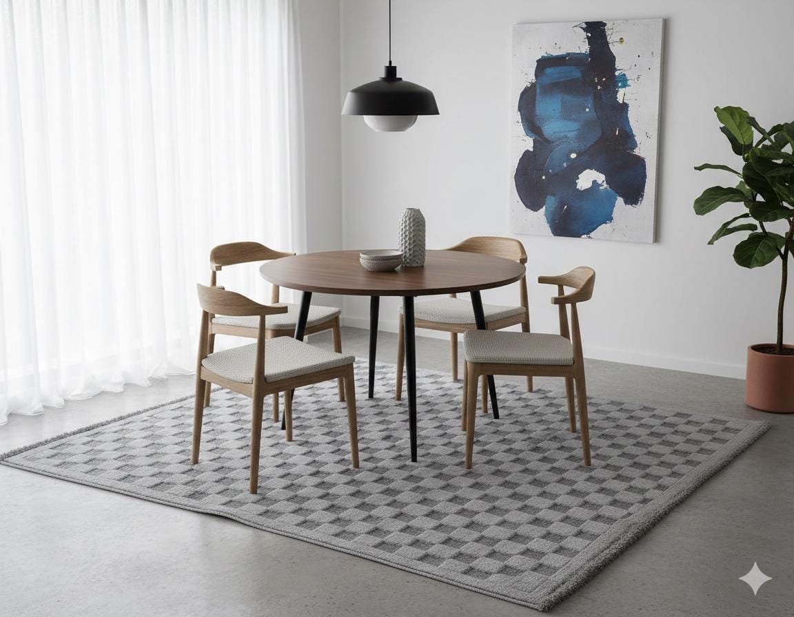 Contemporary Gray Basketweave Textured Area Rug – Modern Solid Neutral Carpet