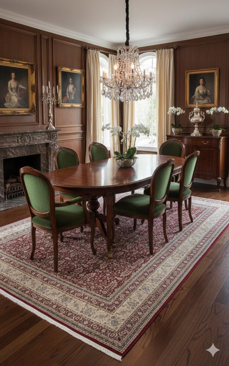 Red Afghan Area Rug – Silk-Feel Viscose Oriental Carpet