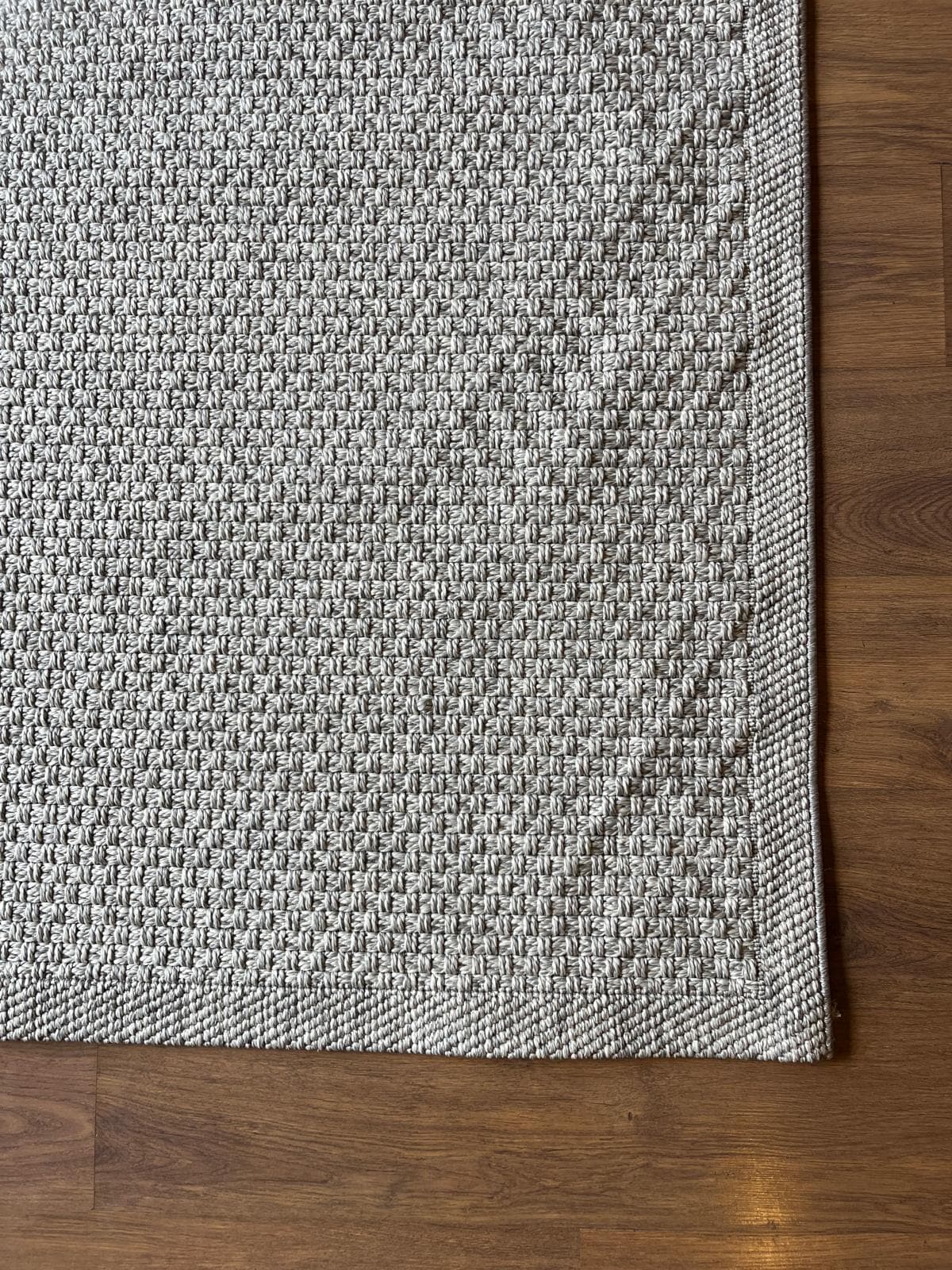 Modern Gray Jute Rug: Flatweave Outdoor/indoor carpet
