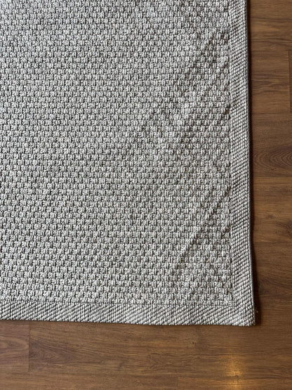 Modern Gray Jute Rug: Flatweave Outdoor/indoor carpet