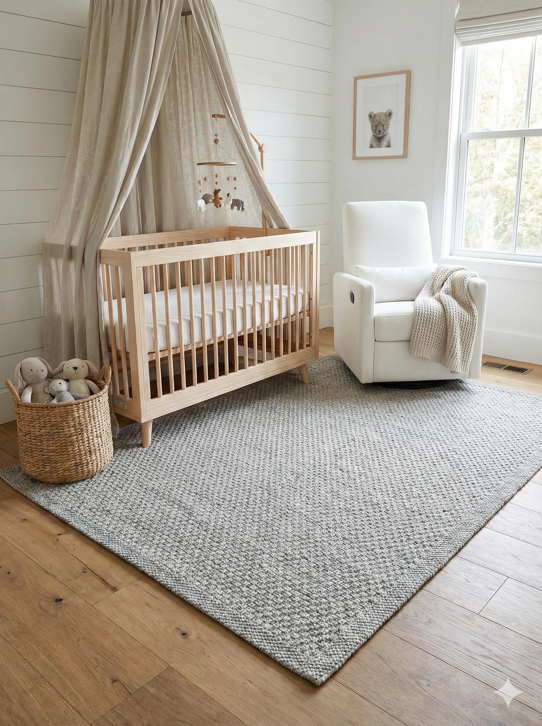 Modern Gray Jute Rug: Flatweave Outdoor/indoor carpet