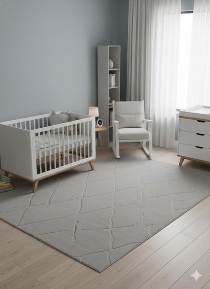 Plain Gray Area Rug: Minimalist Grey Carpet for Contemporary Living Spaces