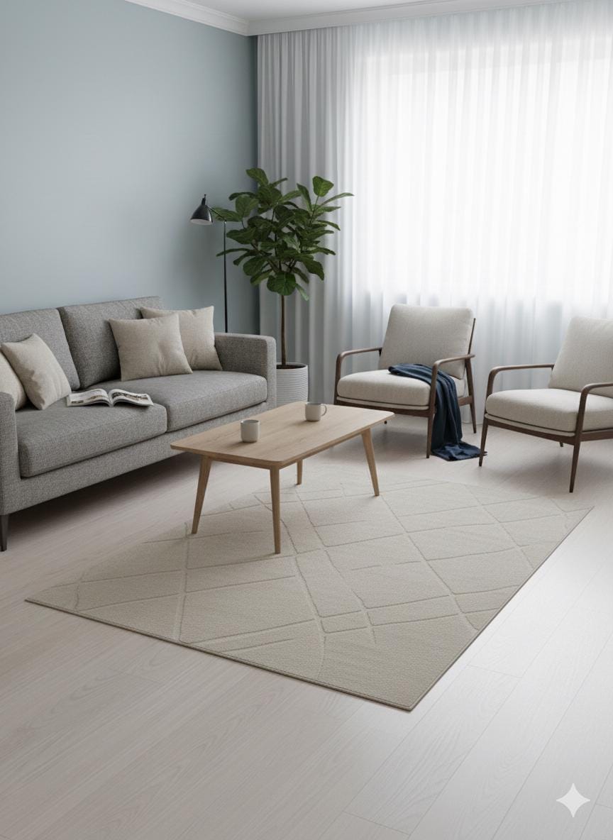 Plain Gray Area Rug: Minimalist Grey Carpet for Contemporary Living Spaces