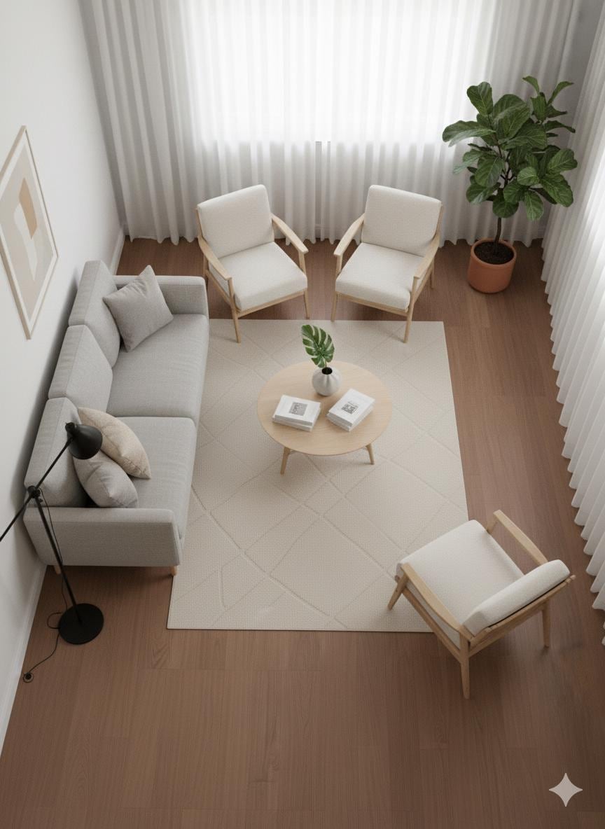 Plain Gray Area Rug: Minimalist Grey Carpet for Contemporary Living Spaces