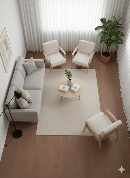 Plain Gray Area Rug: Minimalist Grey Carpet for Contemporary Living Spaces