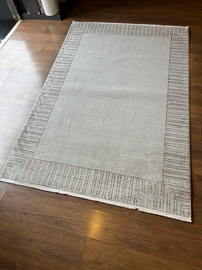 Modern Geometric Area Rug 160x230cm, Fine Contemporary Living Room Carpet