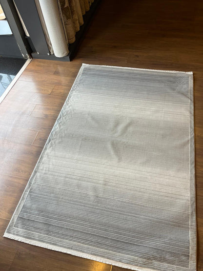 Modern Contemporary Area Rug, Grey Geometric 160x230cm Fine Quality Carpet for Living Room