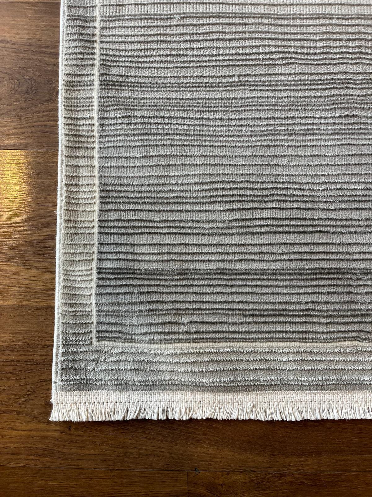 Modern Contemporary Area Rug, Grey Geometric 160x230cm Fine Quality Carpet for Living Room