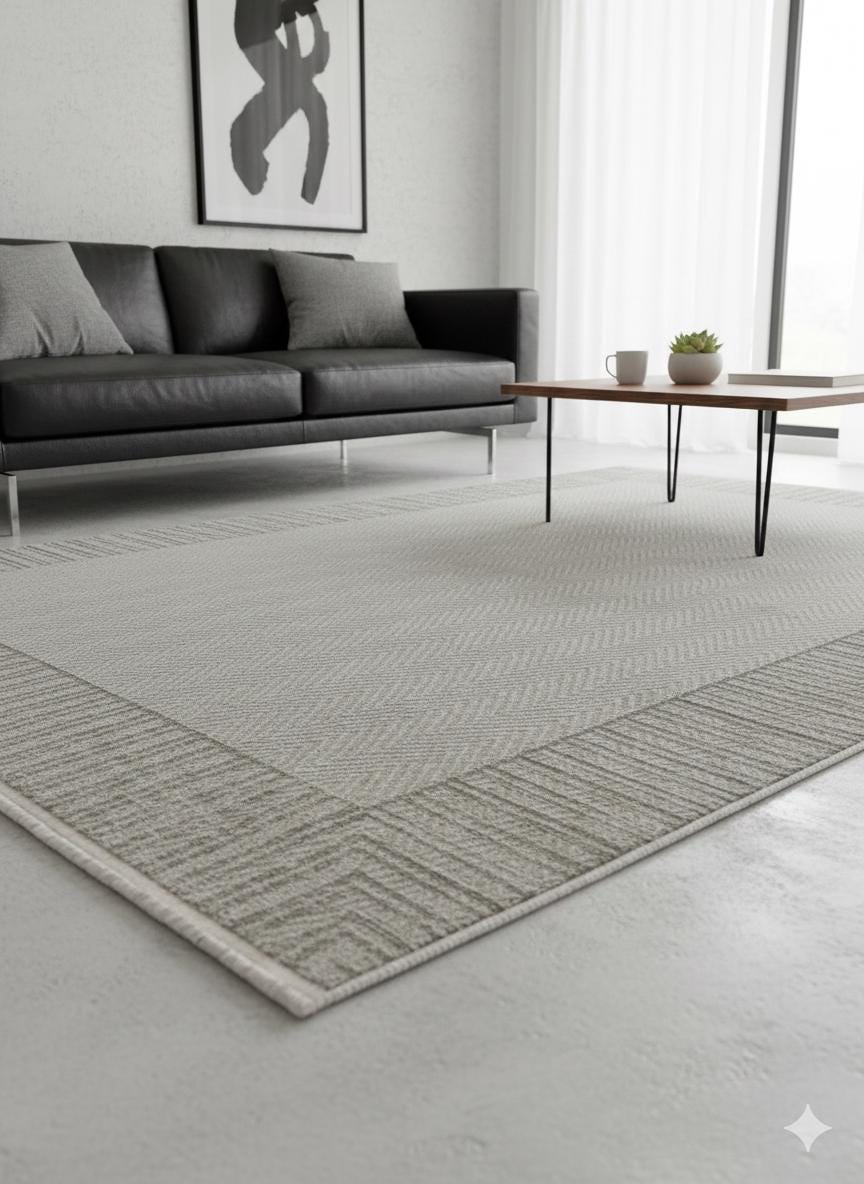 Modern Geometric Area Rug 160x230cm, Fine Contemporary Living Room Carpet