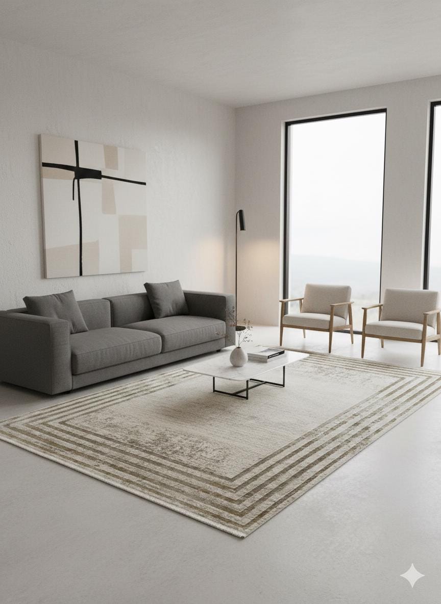 Modern Geometric Area Rug 160x230cm, Fine Contemporary Living Room Carpet