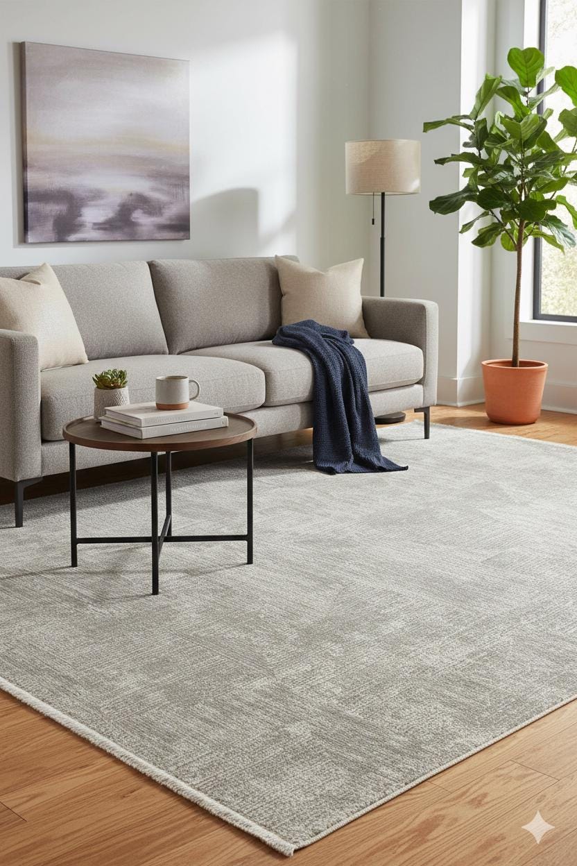 Modern Contemporary Area Rug, Grey Geometric 160x230cm Fine Quality Carpet for Living Room