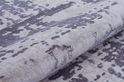 Modern Contemporary Area Rug, Grey Abstract 160x230cm Fine Quality Carpet for Living Room