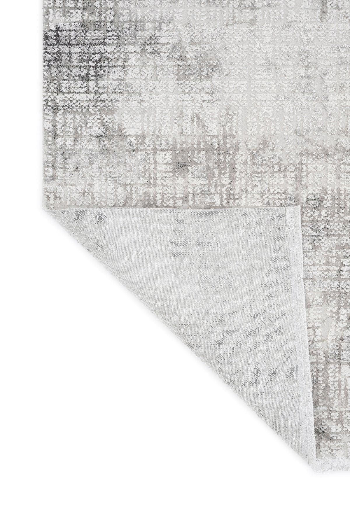 Cream Textured Abstract Carpet with Tassels, Minimalist Scandi Home Decor, Neutral Living Room Rug.