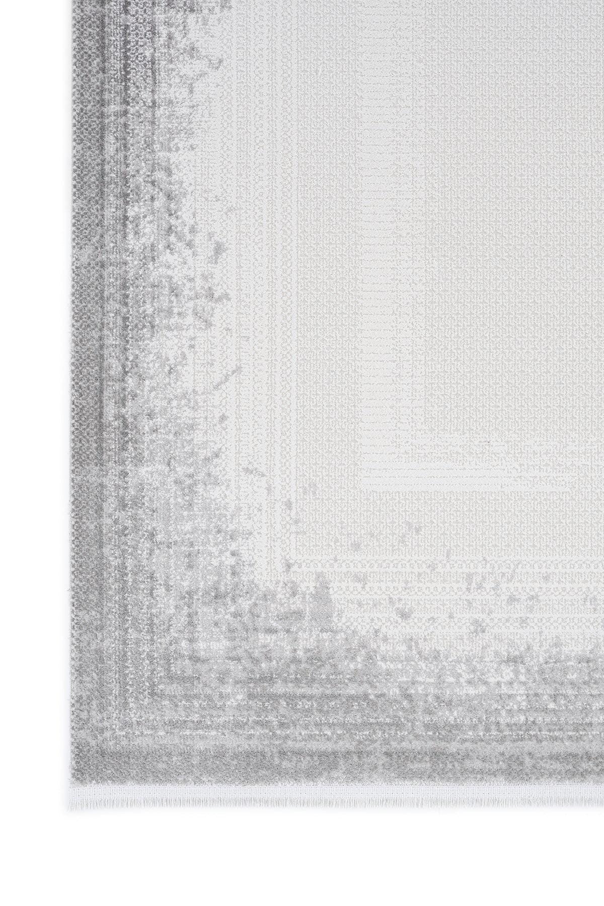 Modern White Texture Rug, 5x7 Cream Contemporary Area Carpet (160x230cm)