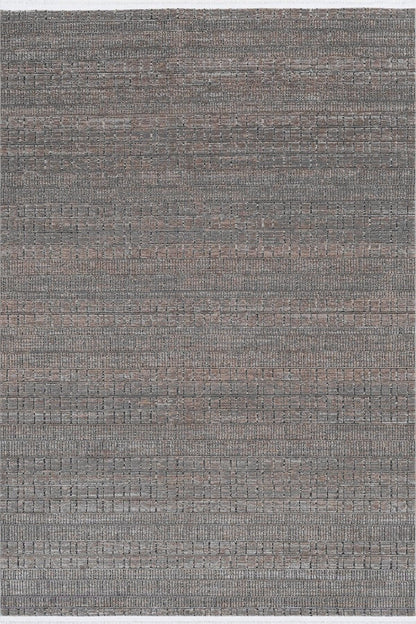 Handwoven Geometric Grid Rug – Textured Neutral Earth Tones, Modern Minimalist Carpet